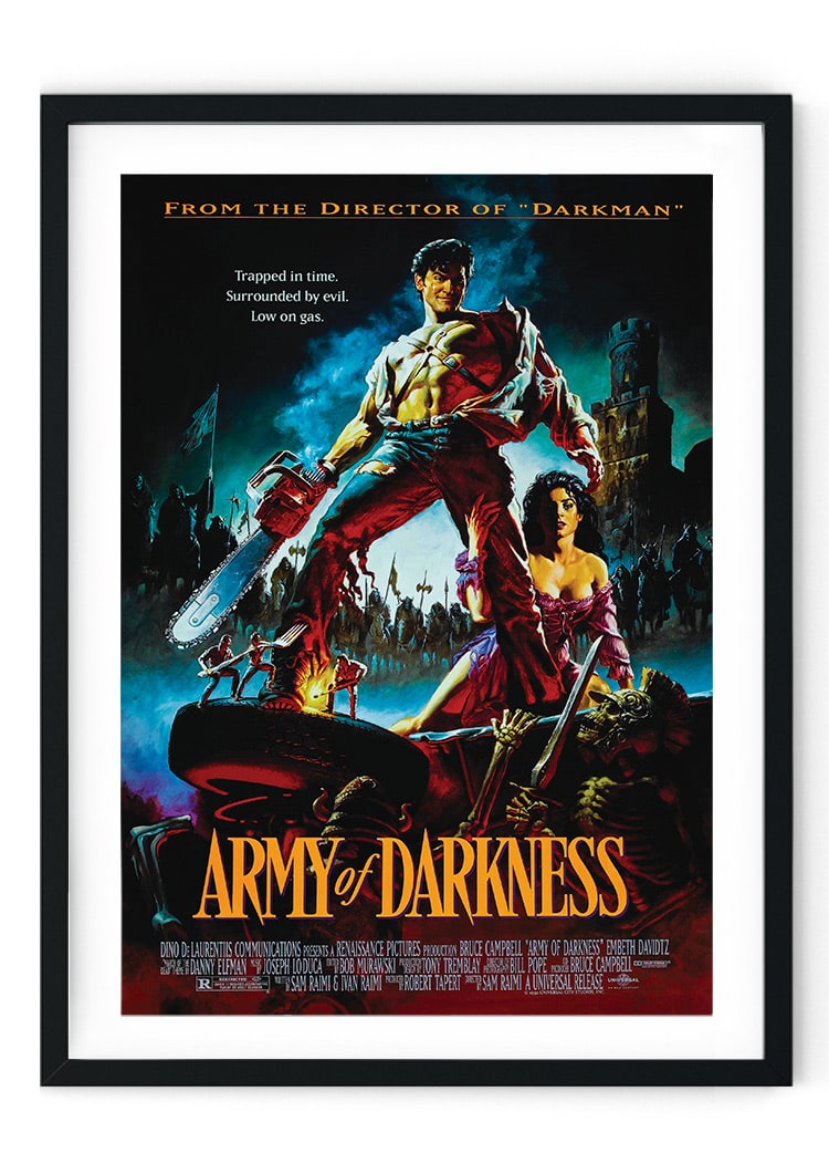 Army Of Darkness Retro Film Poster